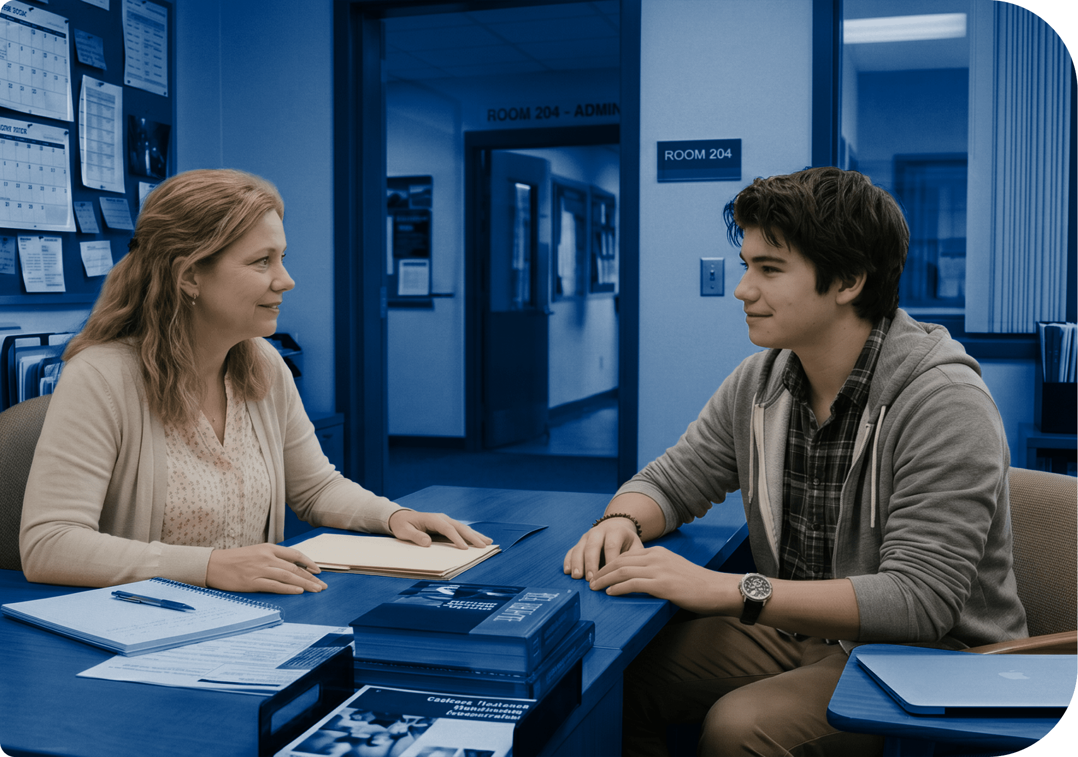 Helping student