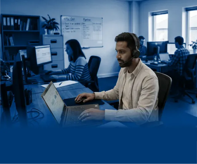 On-call demo form background