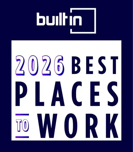 Built In Best Places to Work 2026 badge